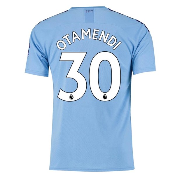 Camiseta Manchester City NO.30 Otamendi 1ª 2019/20 Azul